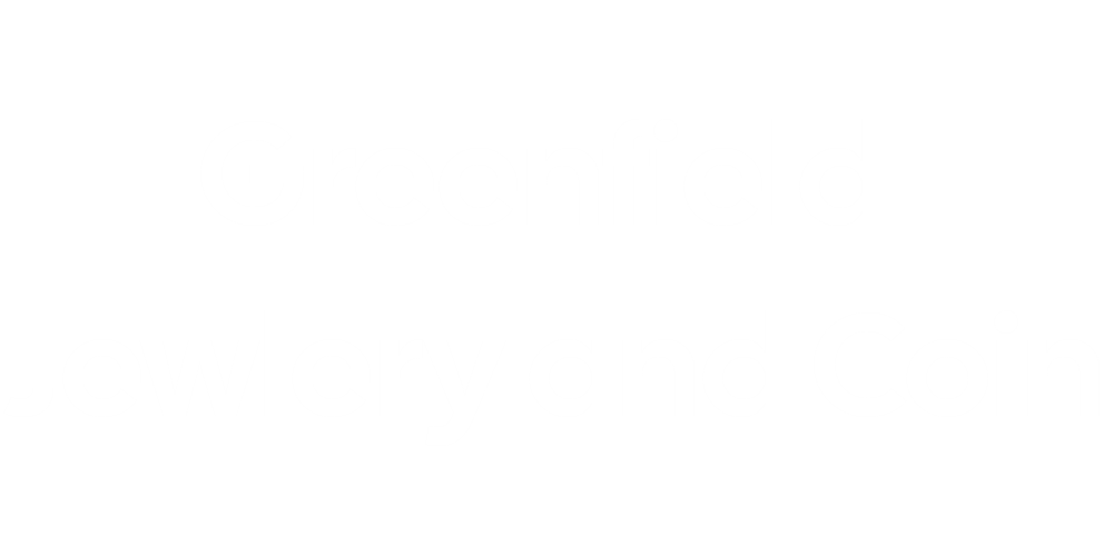 Greenfield Jewelry and Coin Text Logo